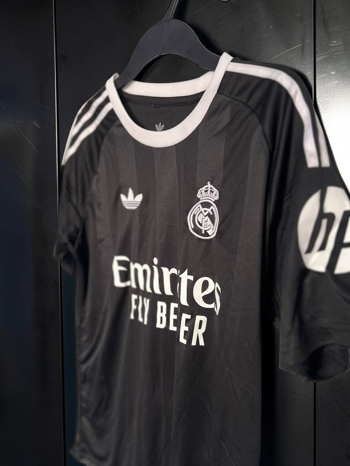 Tricou de fotbal – Ediție de fan – Real Madrid – Courtois – Negru