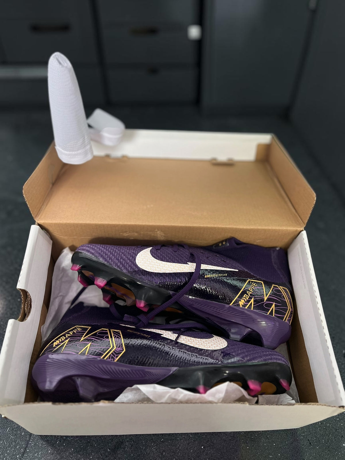 Ghete de fotbal Performance - Violet