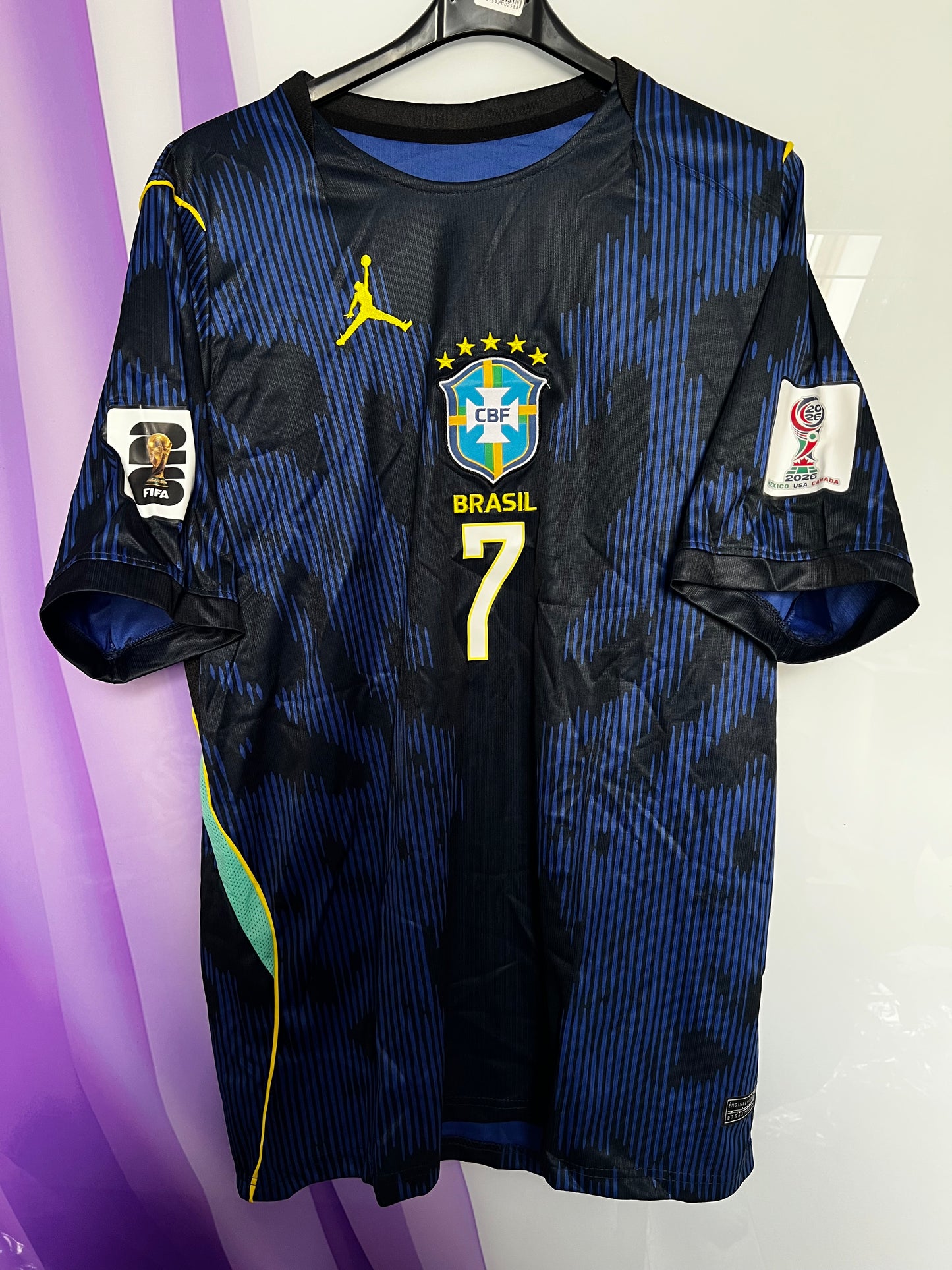 Tricou fotbal – Fan Edition Brazilia- Vini Jr