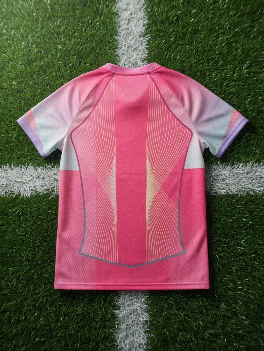 Tricou fotbal – Fan Edition Barcelona - Roz