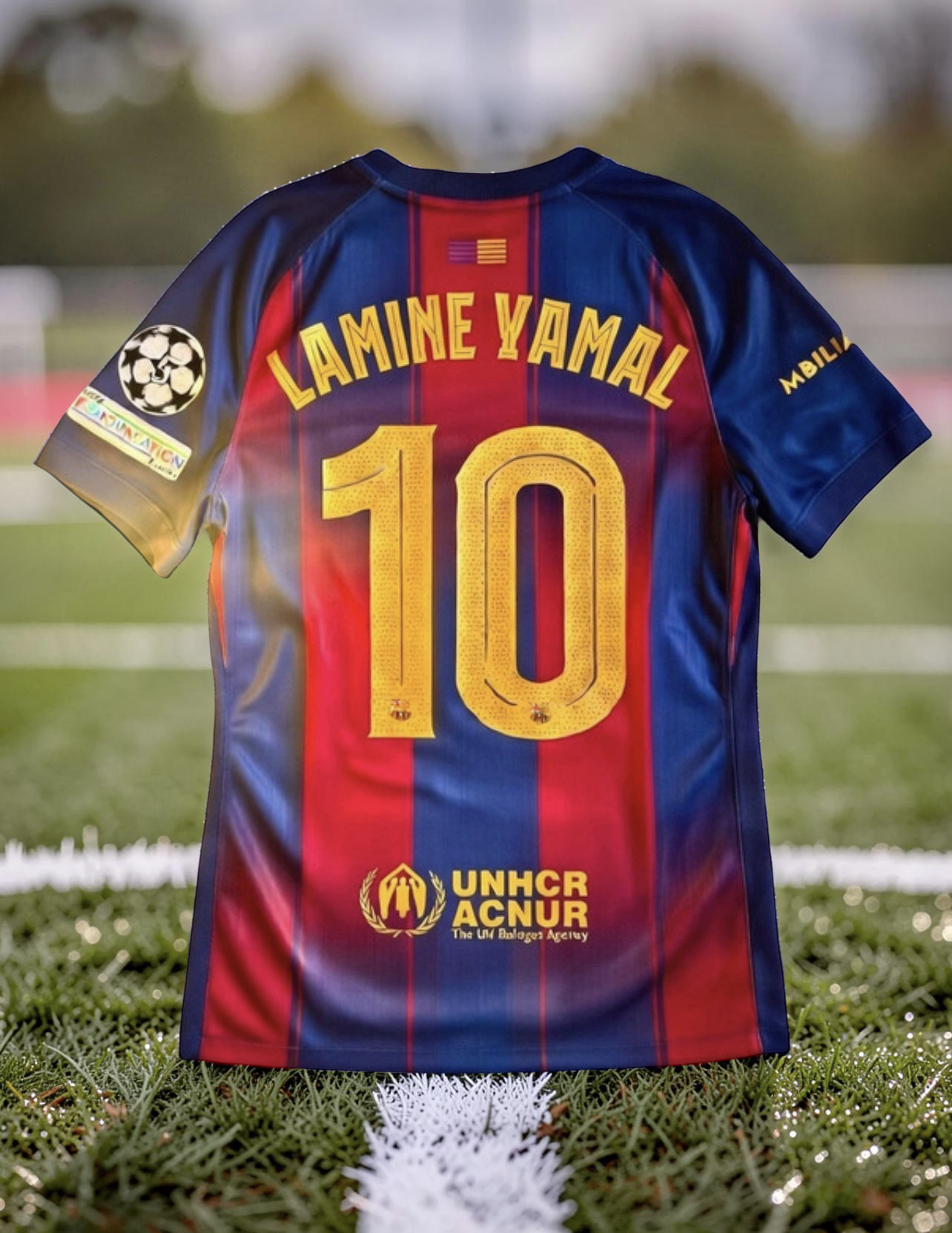 Tricou fotbal – Ediția Fan Barcelona - stil Lamine Yamal