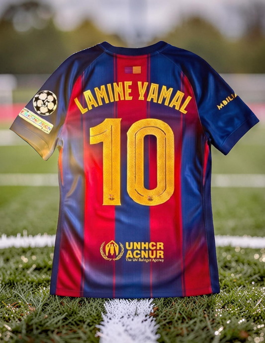 Tricou fotbal – Fan Edition Barcelona - stil Lamine Yamal