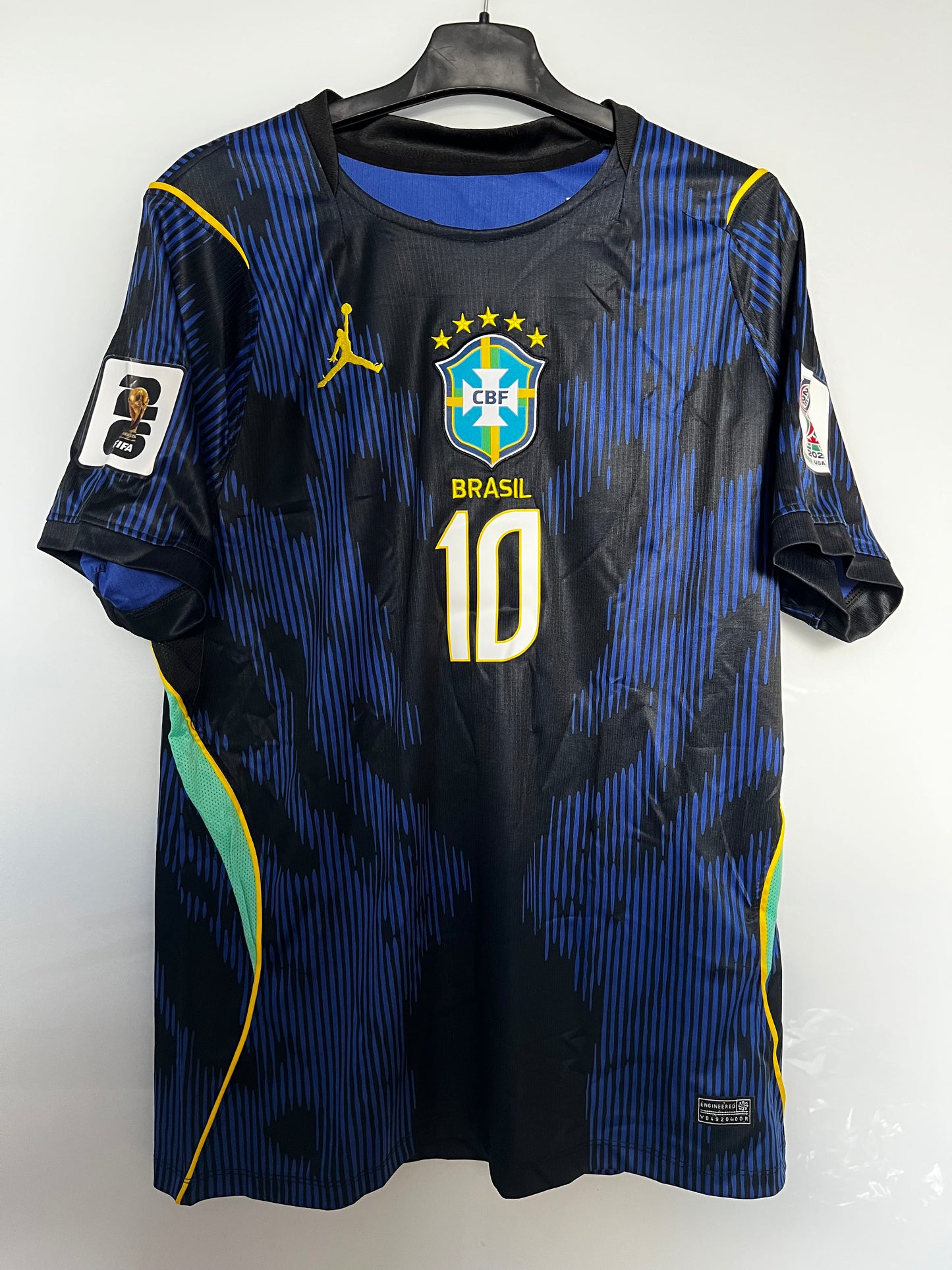 Tricou fotbal – Fan Edition Brazilia - Albastru-Neymar Jr