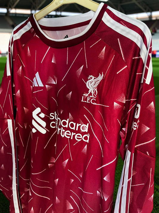 Tricou de fotbal – Ediție de Fan – Liverpool – Mânecă Lungă