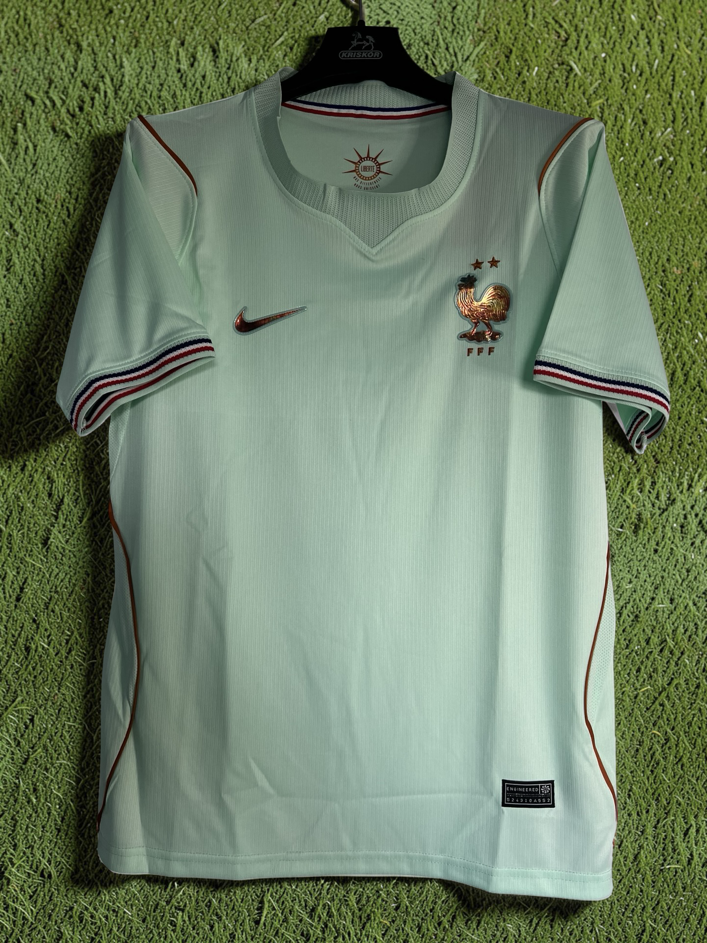 Tricou fotbal – Fan Edition Franța - Turcoaz