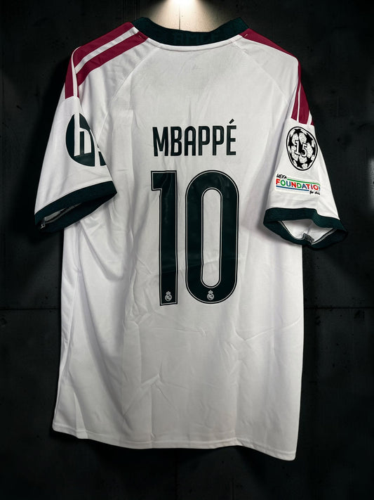Tricou fotbal – Fan Edition Real Madrid- Mbappe- Alb