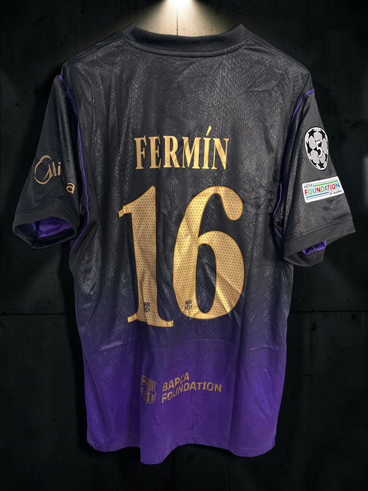 Tricou fotbal – Fan Edition Barcelona- Fermin- Violet
