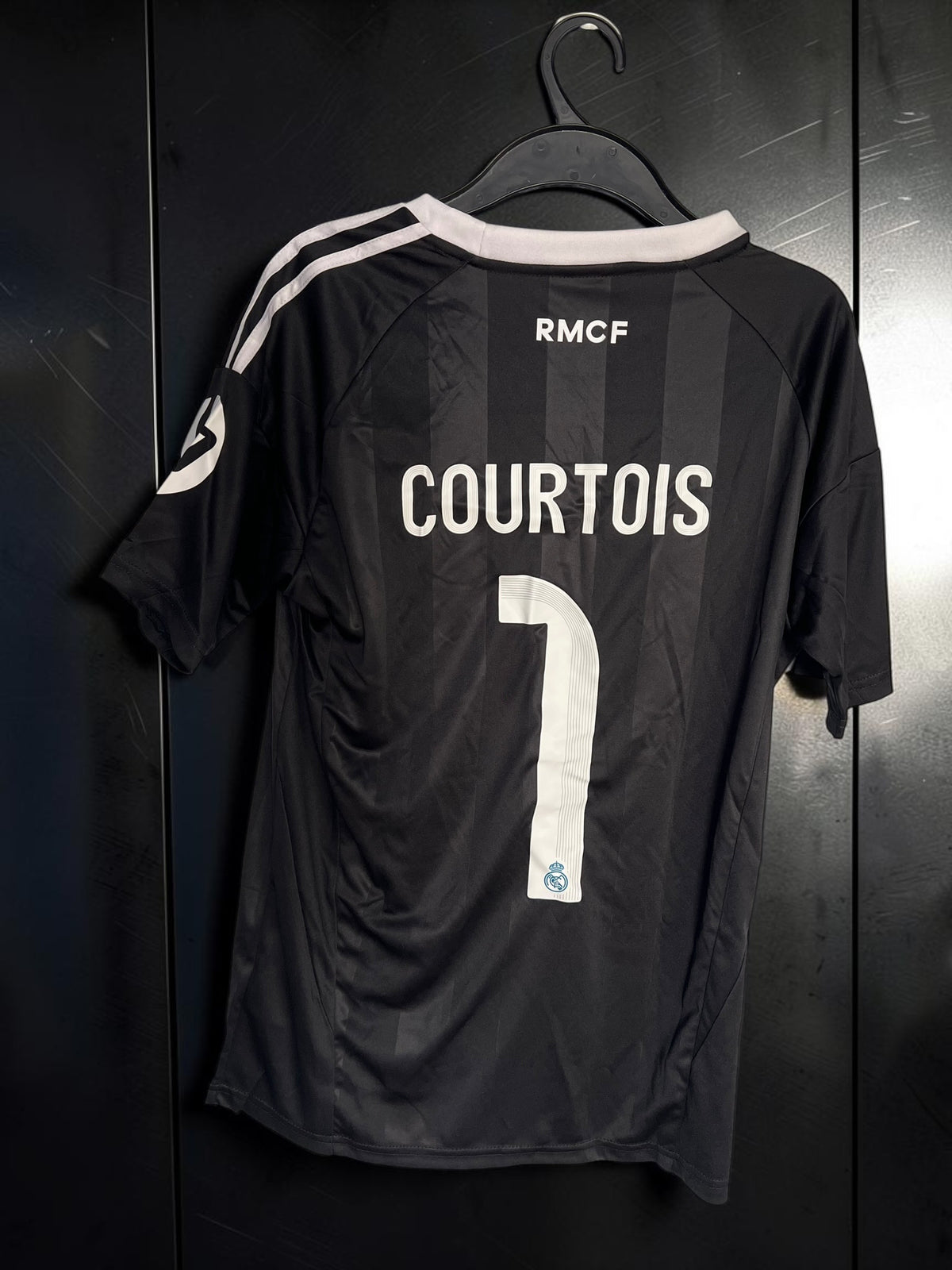 Tricou de fotbal – Ediție de fan – Real Madrid – Courtois – Negru