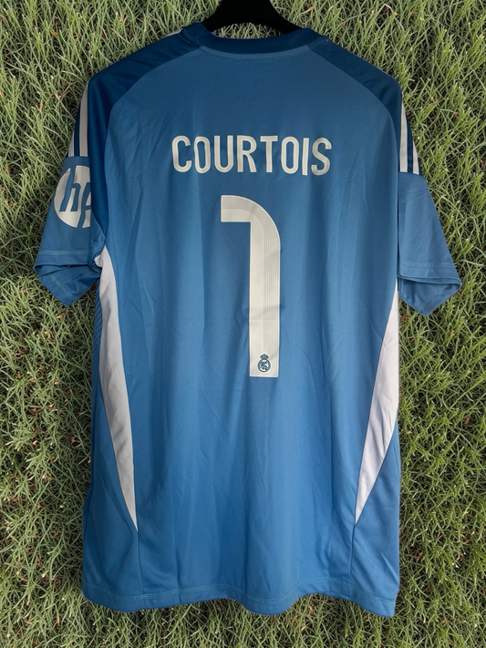Tricou fotbal – Fan Edition Real Madrid- Courtois- Albastru