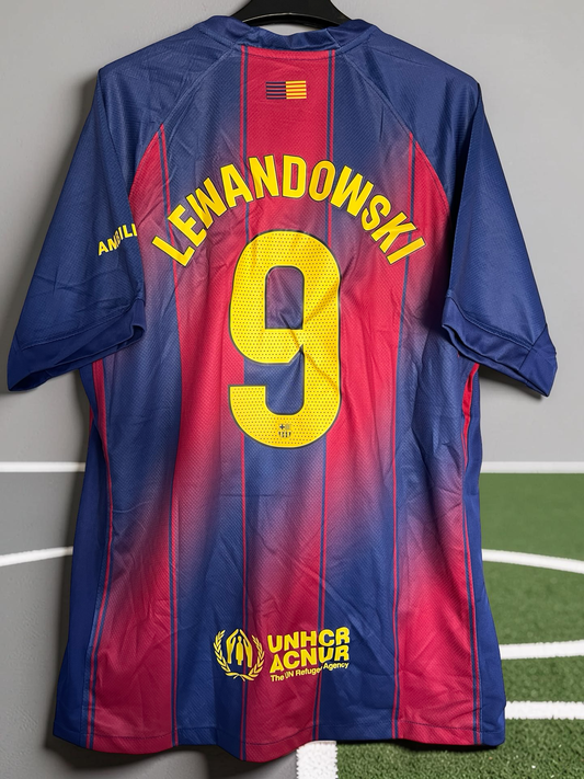 Tricou fotbal – Fan Edition Barcelona - stil Lewandowski