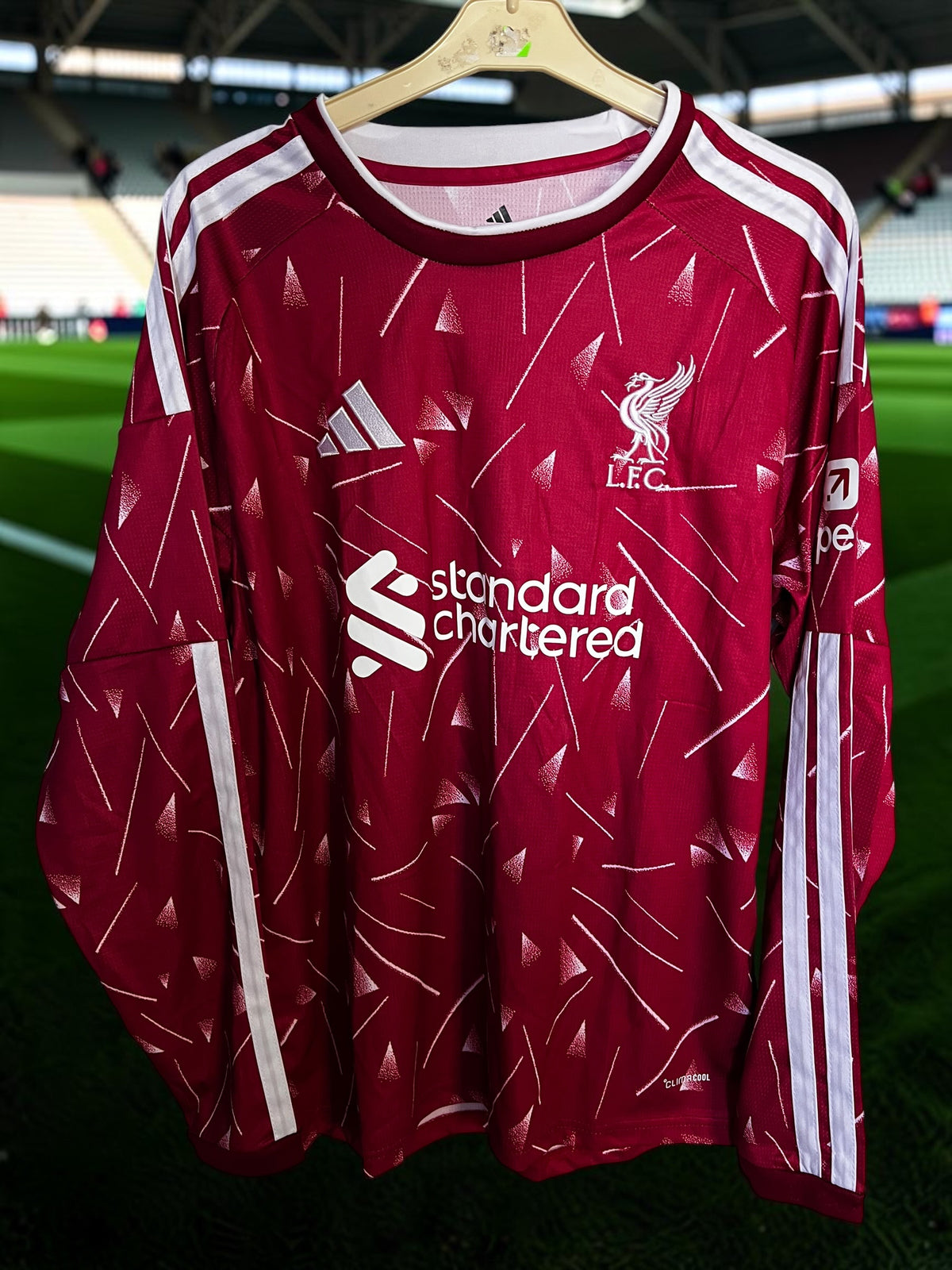 Tricou de fotbal – Ediție de Fan – Liverpool – Mânecă Lungă