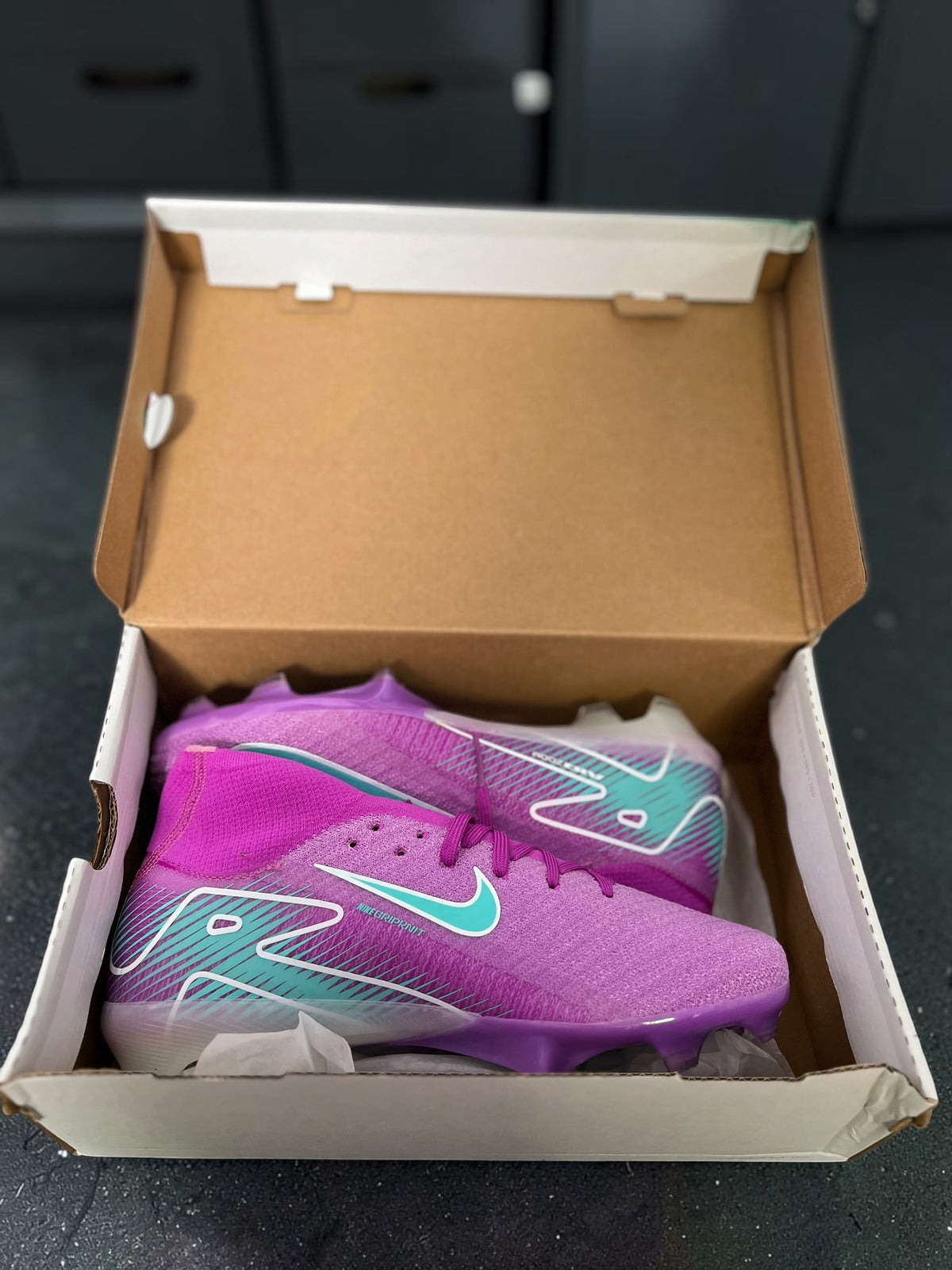Ghete de fotbal Performance -Roz/Violet