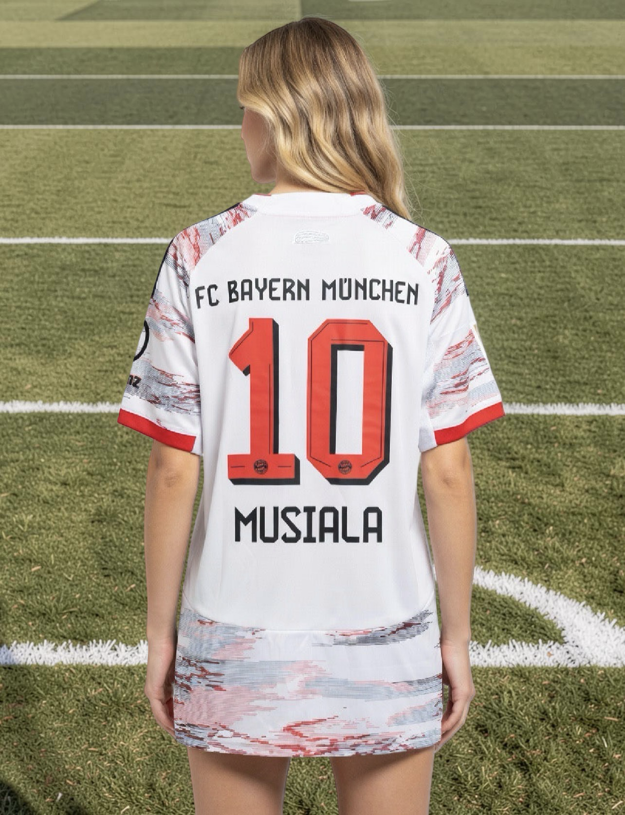 Tricou fotbal – Ediția suporteri Bayern München - stil Musiala