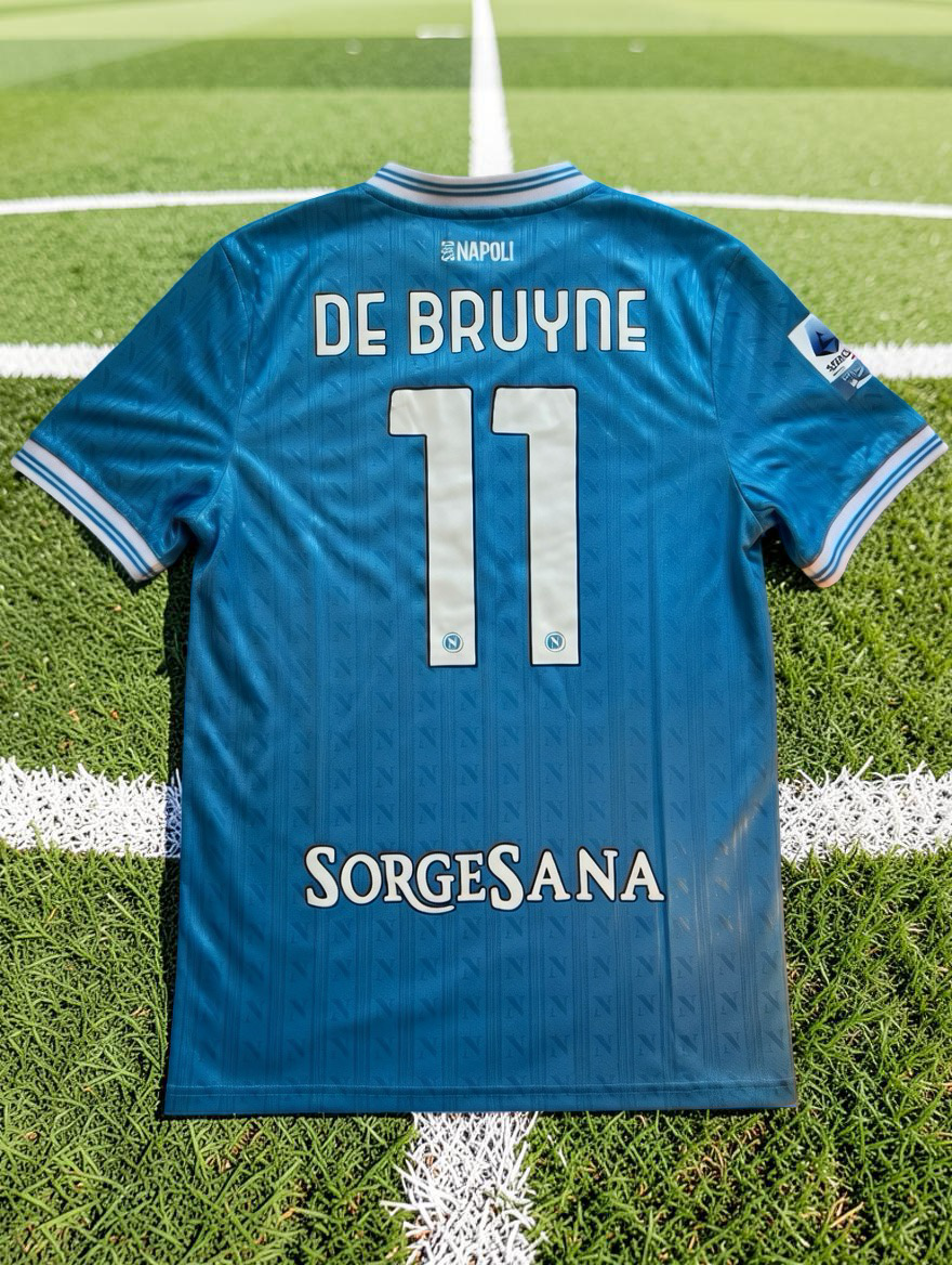 Tricou fotbal – Fan Edition Napoli - stil De Bruyne