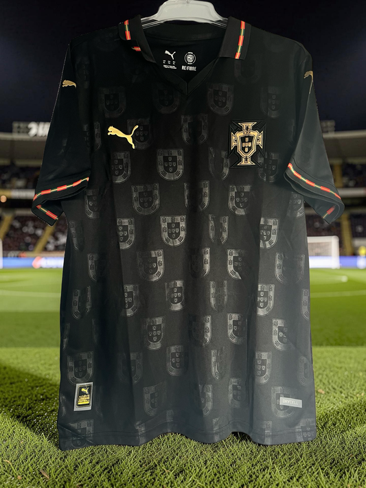 Tricou fotbal – Fan Edition Portugalia- Negru